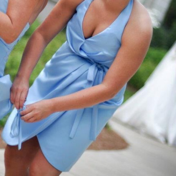 Alfred Angelo light blue bridesmaid dress - Picture 2 of 7